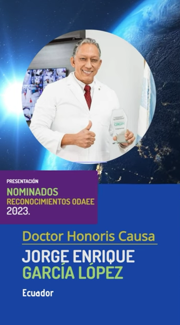 Jorge Enrique García López, Doctor Honoris Causa en Derechos Humanos para la Paz (ODAEE) 2023