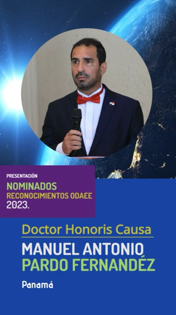 Manuel Antonio Pardo Fernandez, Doctor Honoris Causa en Derechos Humanos para la Paz (ODAEE) 2023
